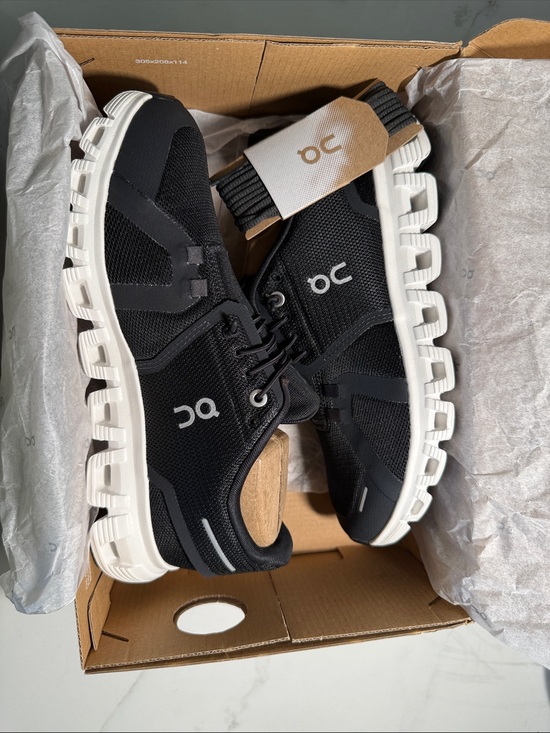 On Running Shoes - On Running Men's Black & White Cloud-Style Athletic Sneakers